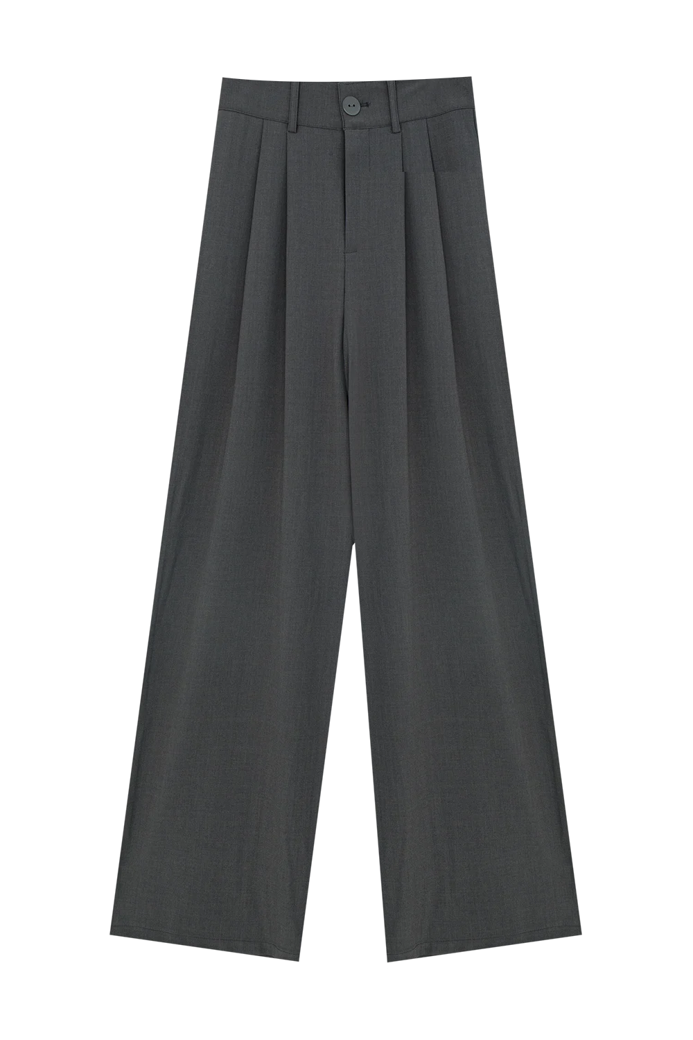 Pantalon large ajusté avec détails plissés