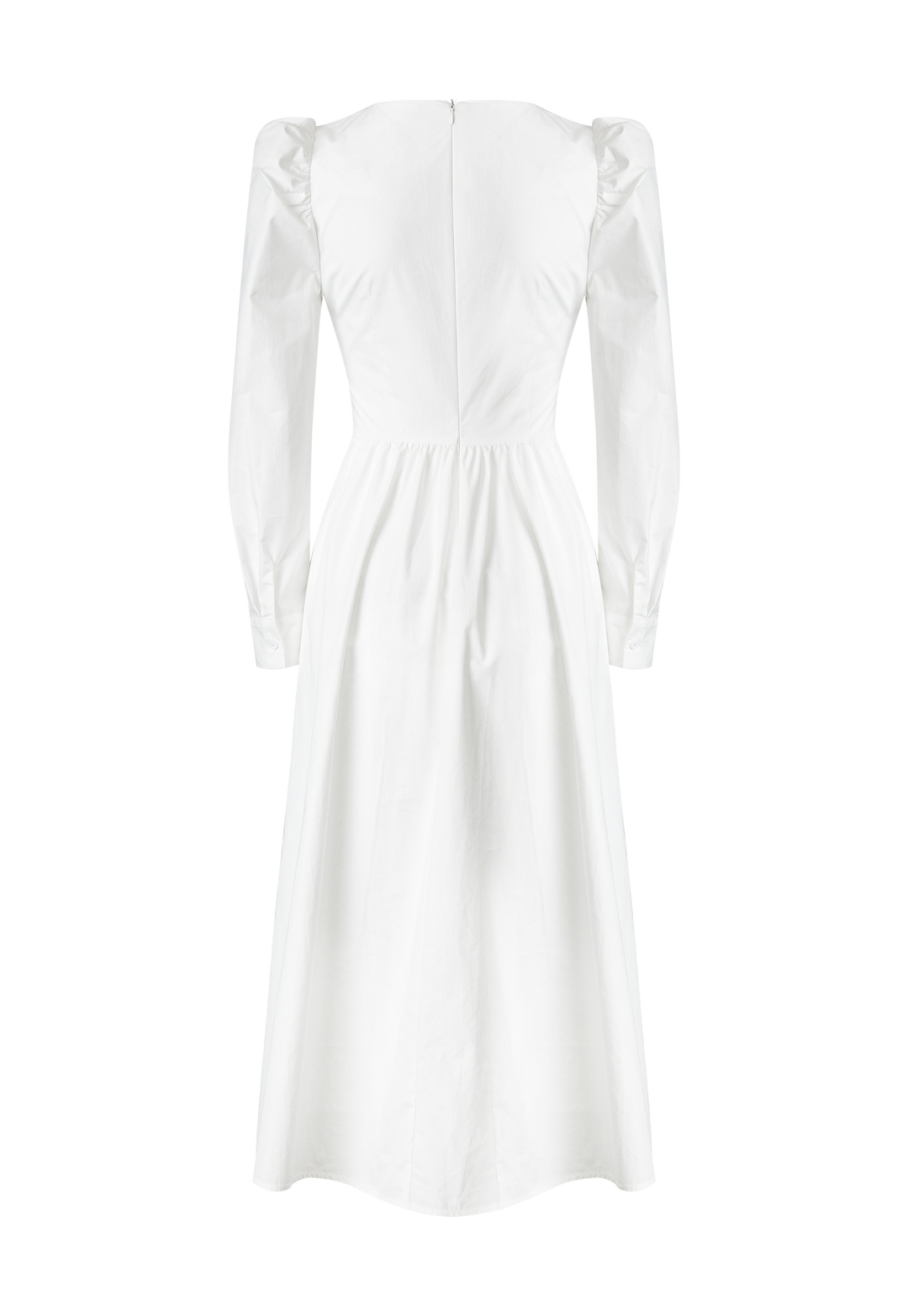 Women's Puff Sleeve Midi Dress