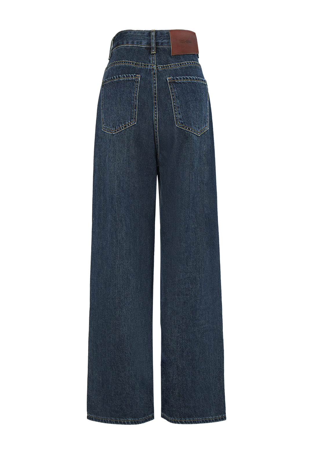 Women's Straight-Leg Denim Jeans with Stylish Pocket Design