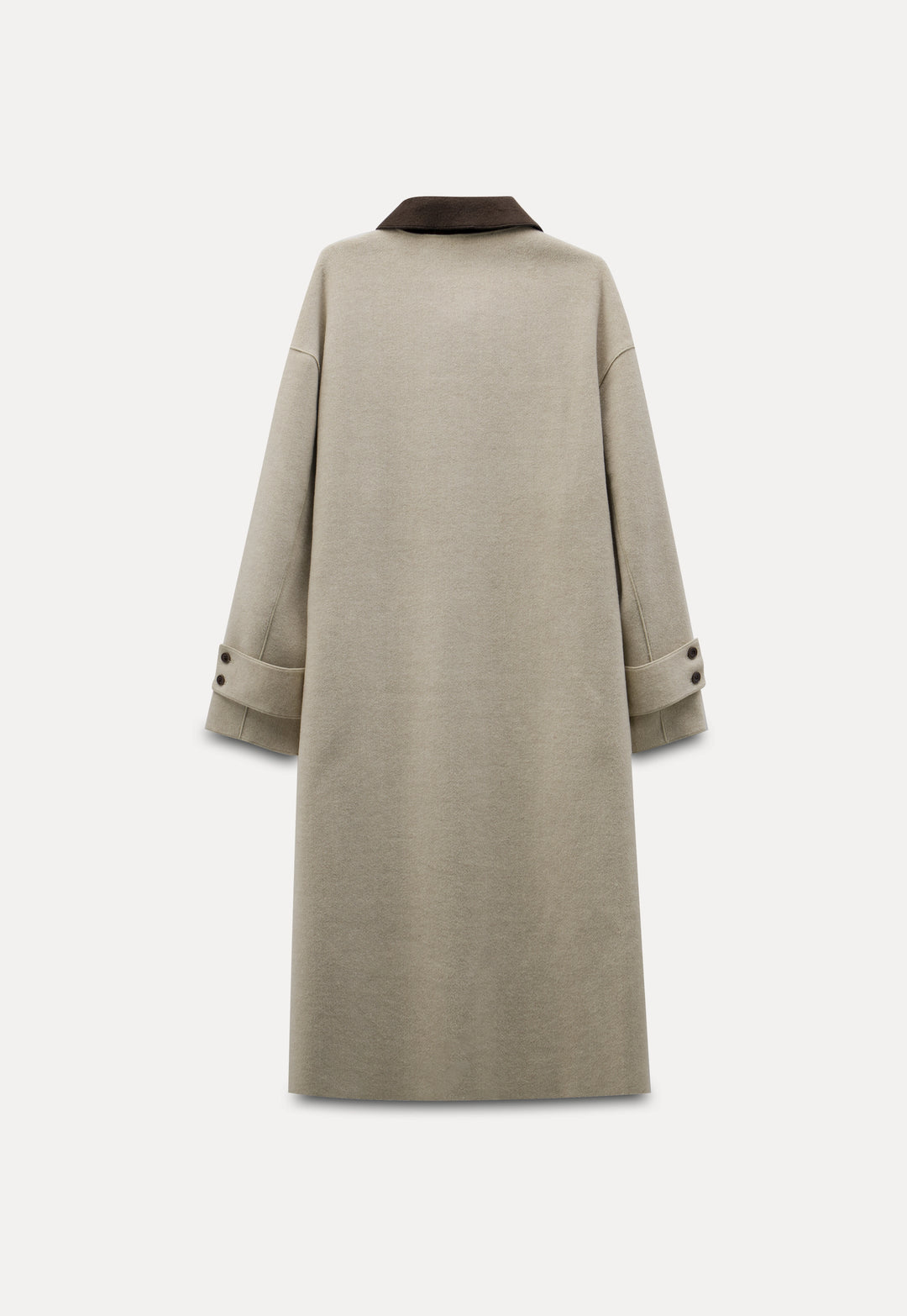 Classic Toggle Coat with Contrast Collar