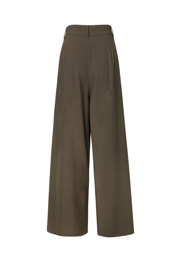 High-Waisted Wide-Leg Trousers