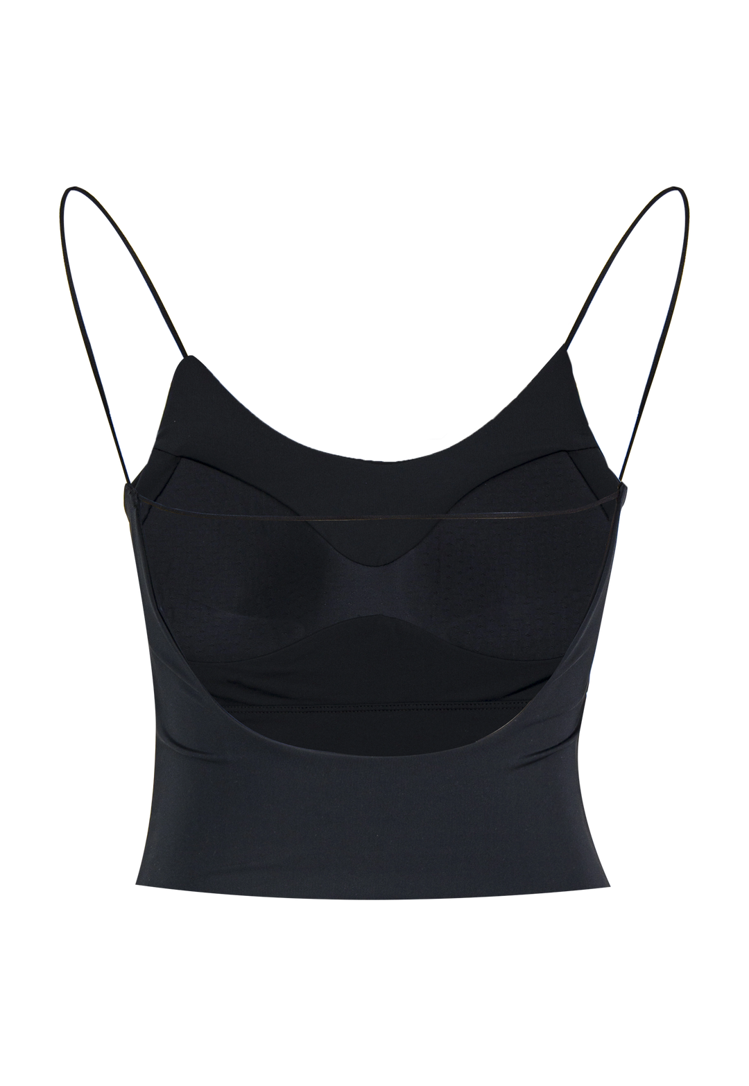 Women's Black Spaghetti Strap Crop Top