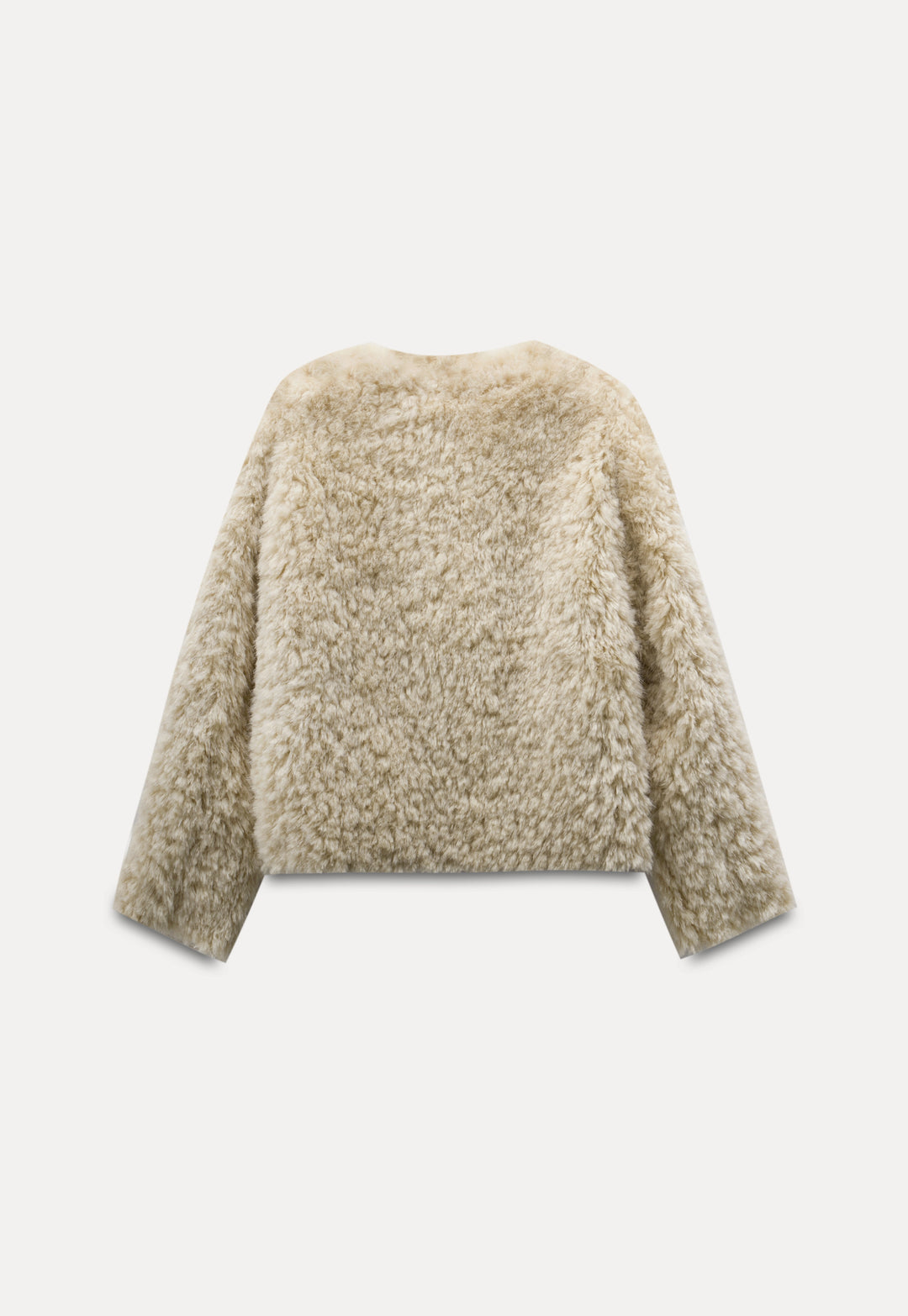 ozy Faux Fur Jacket with Toggle Closures