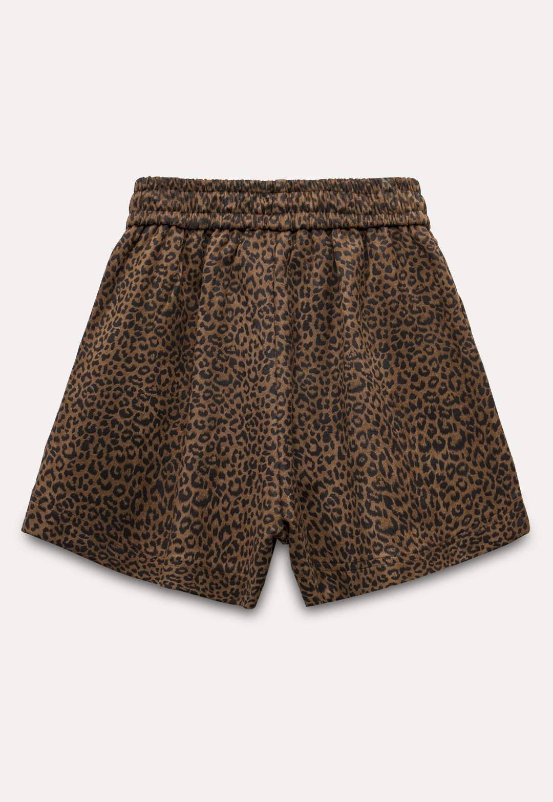 Leopard Print Drawstring Shorts