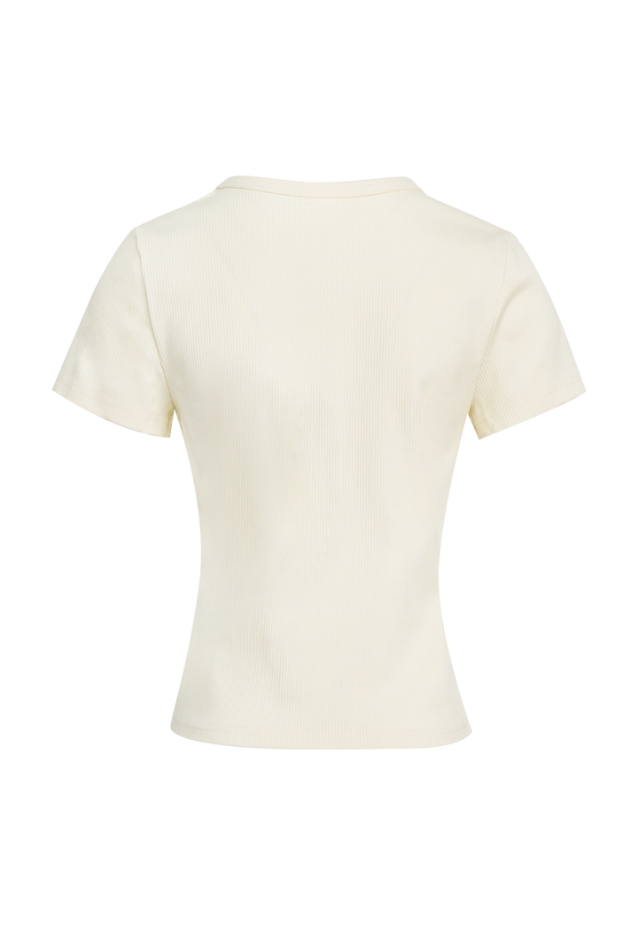 Women's Ribbed Short-Sleeve Top