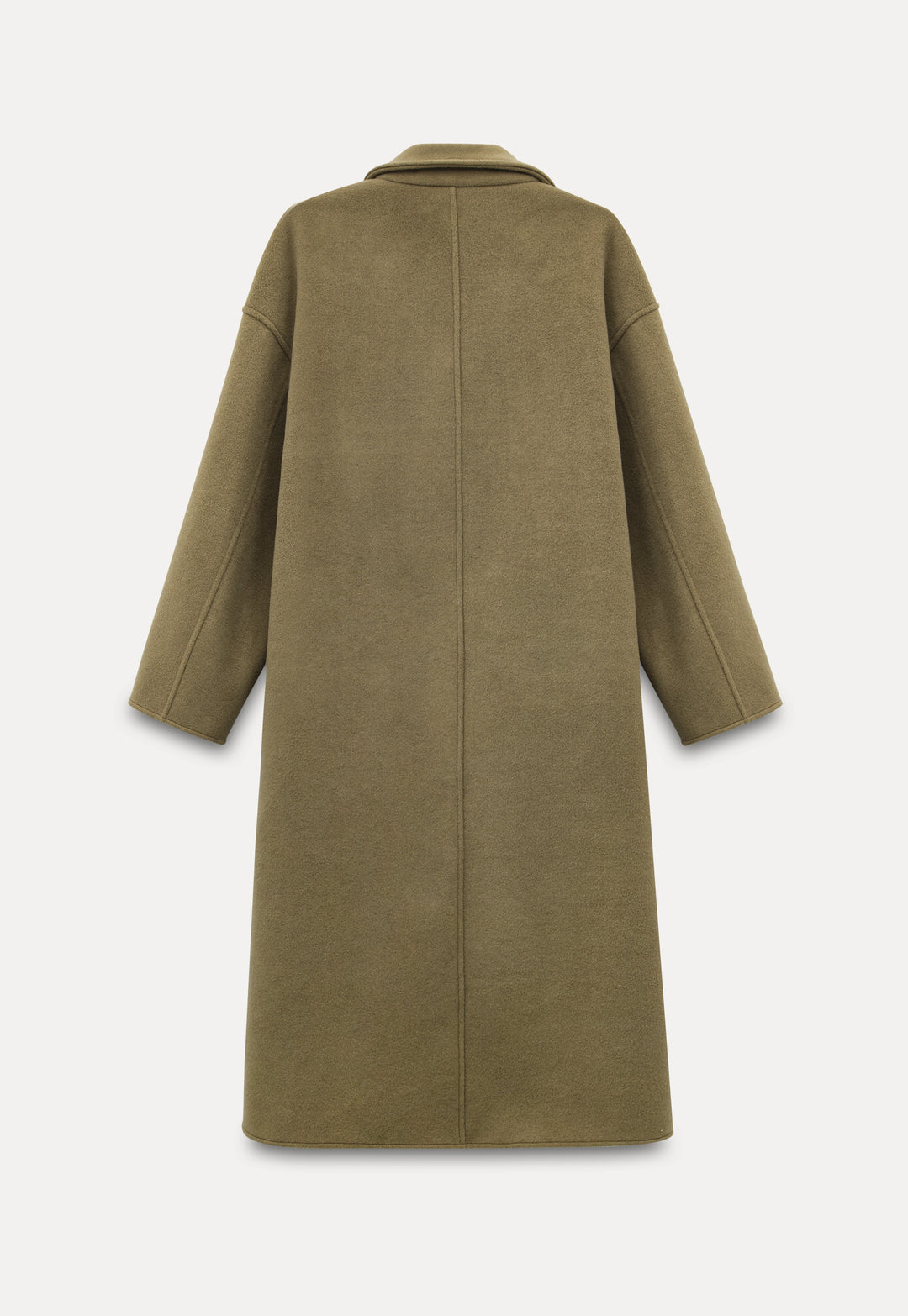 Women's Long Toggle Wool Coat with Patch Pockets