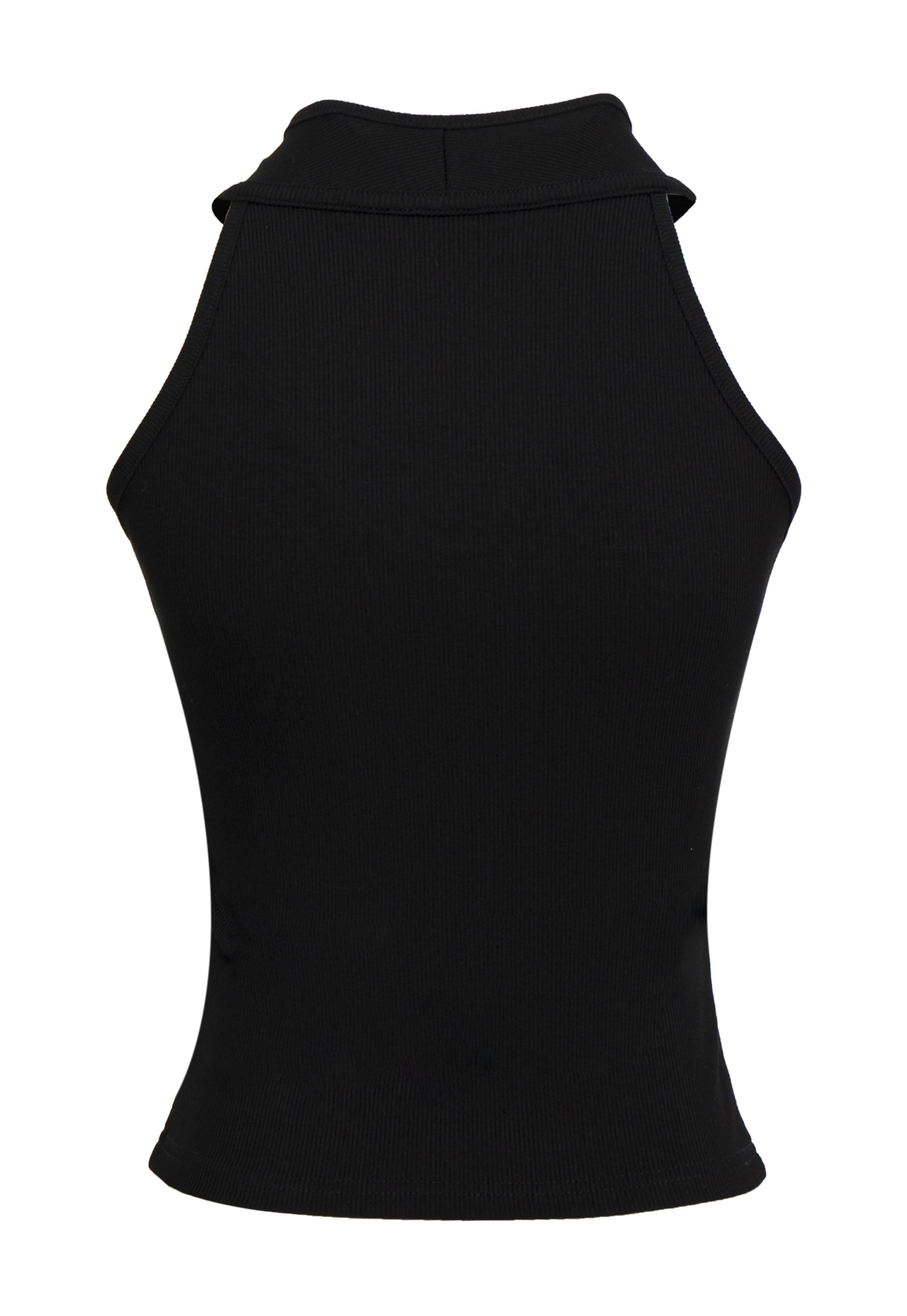 Women's Black Cross-Neck Halter Top