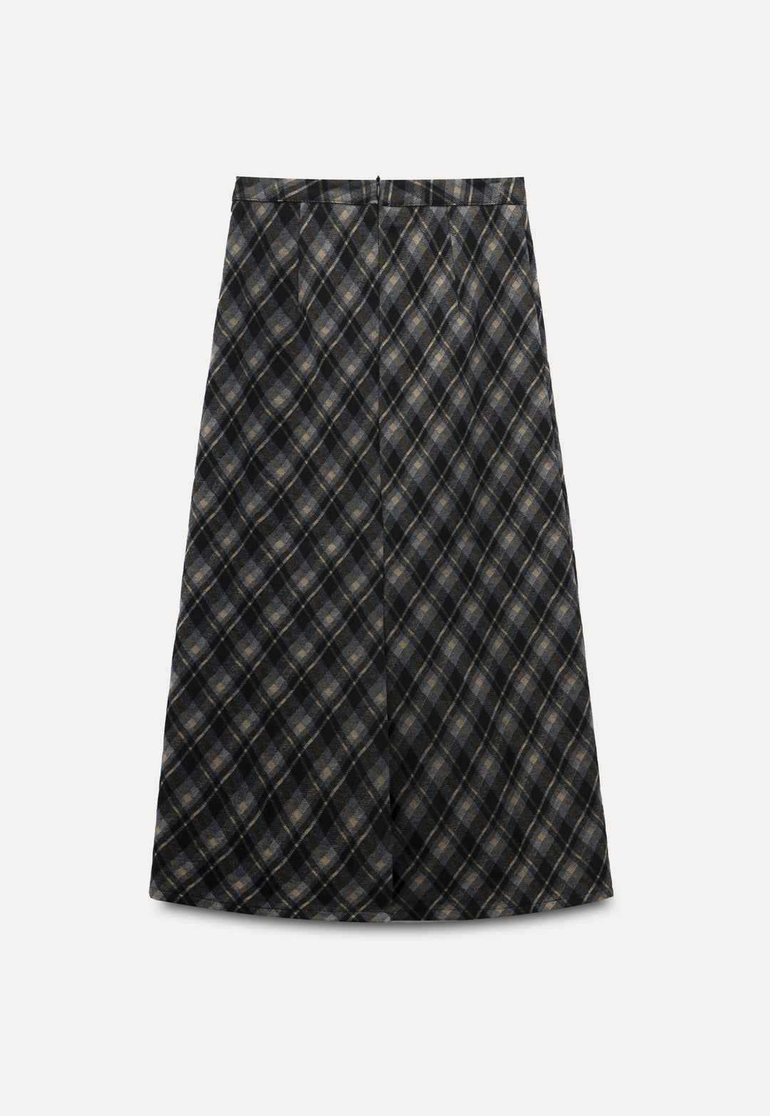 Women's Plaid A-Line Midi Skirt