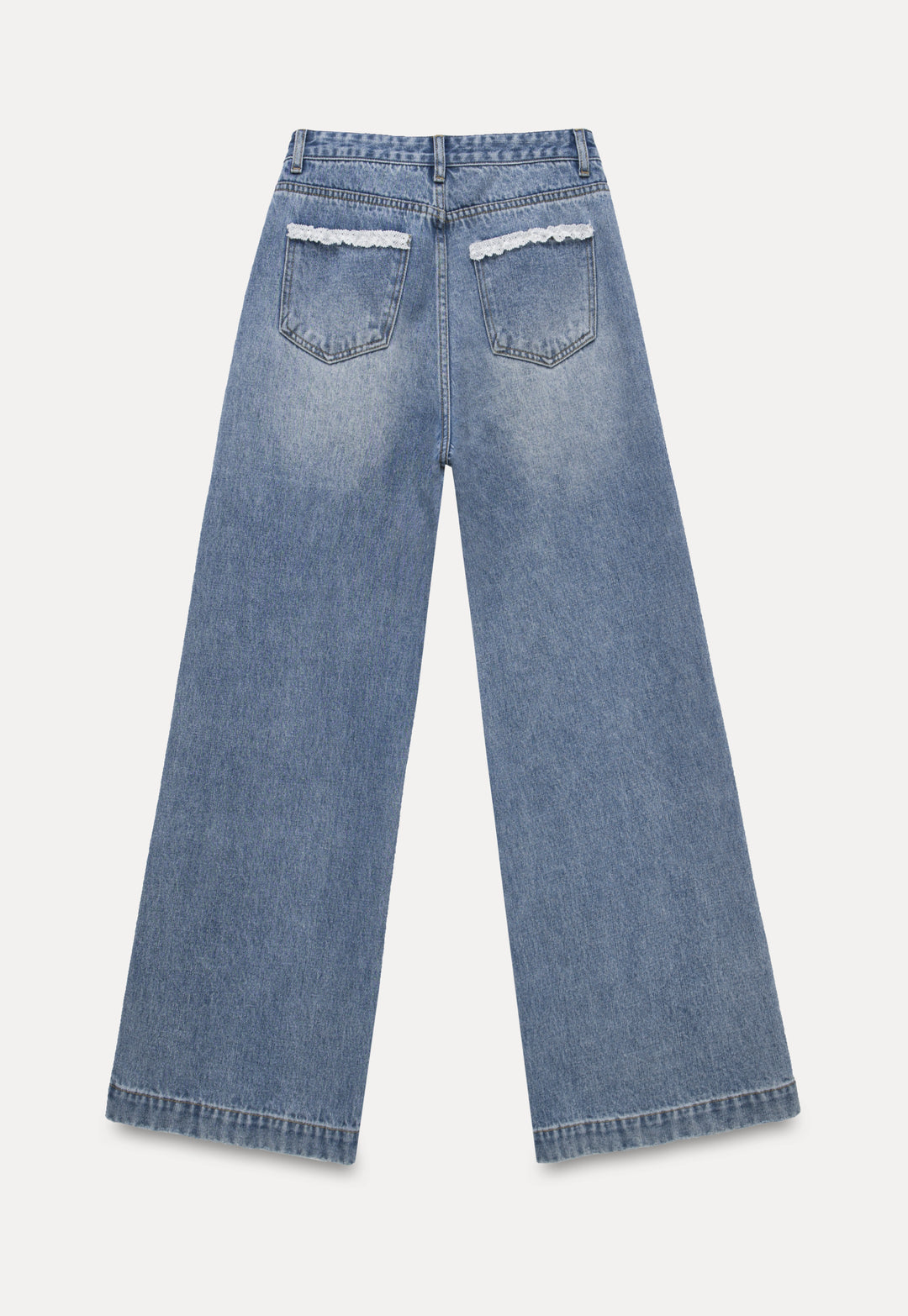 Women’s Wide-Leg Blue Denim Jeans