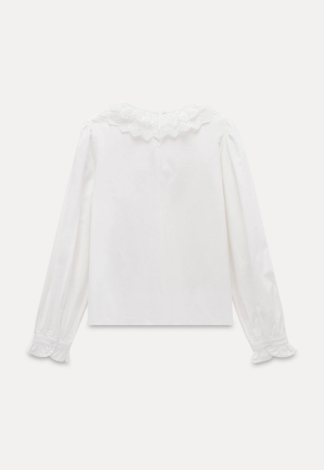 Women's Long-Sleeve Lace Collar Blouse