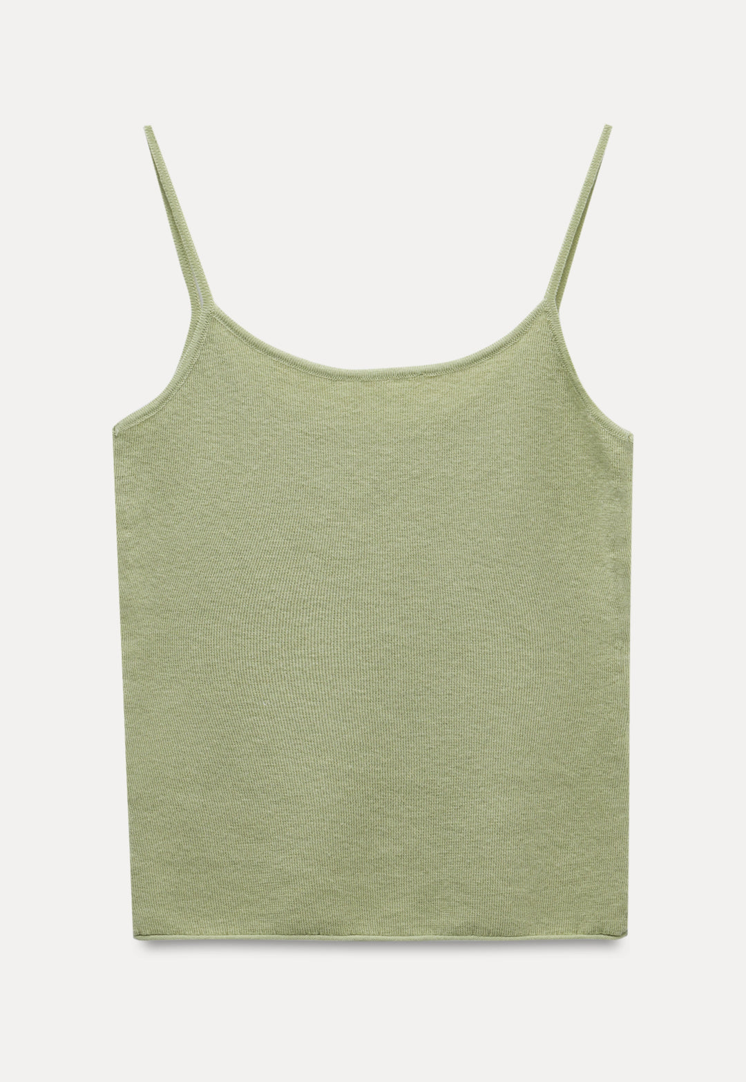 Women's Ribbed Knit Spaghetti Strap Tank Top