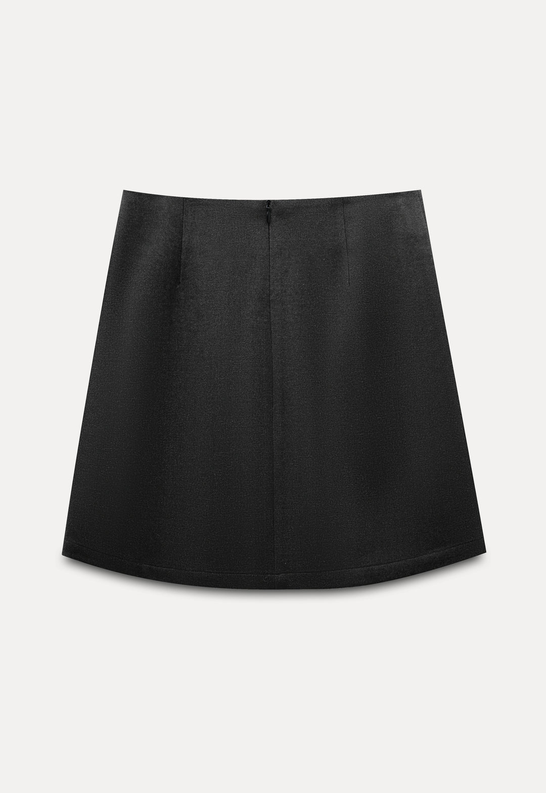 Woolen-A-Line Mini Skirt