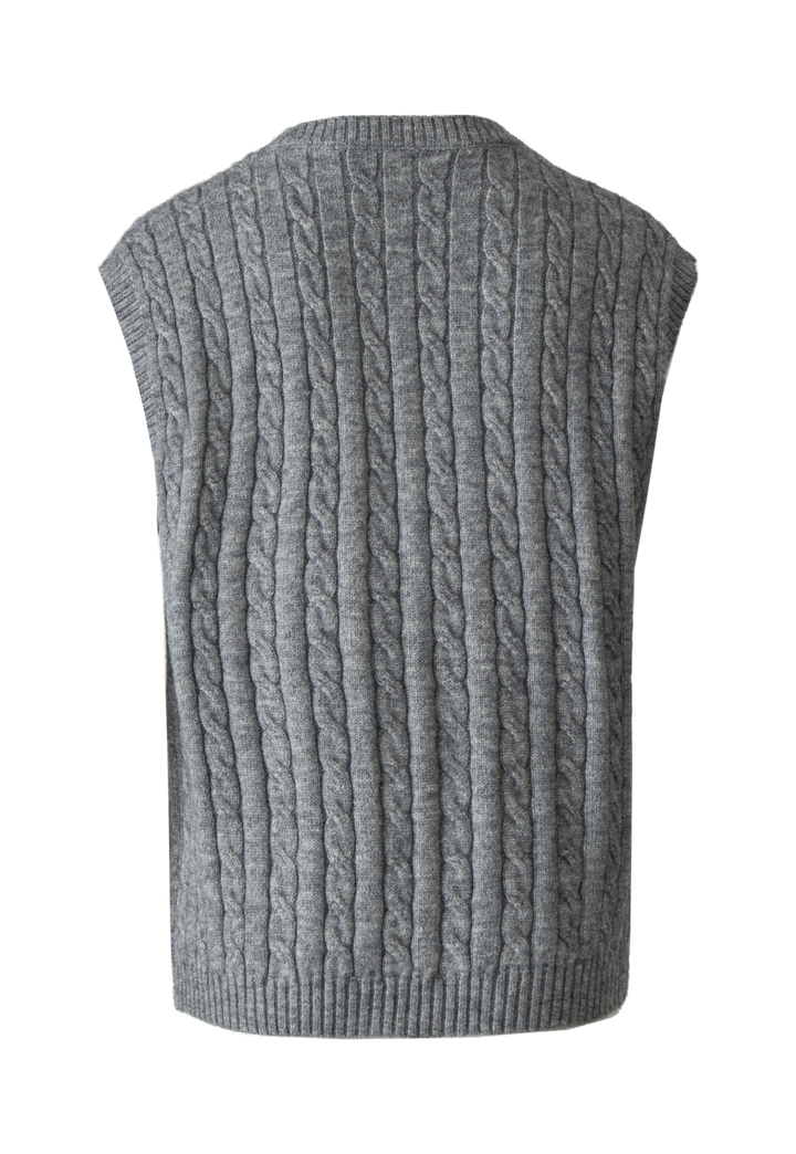 Cable Knit V-Neck Sweater Vest