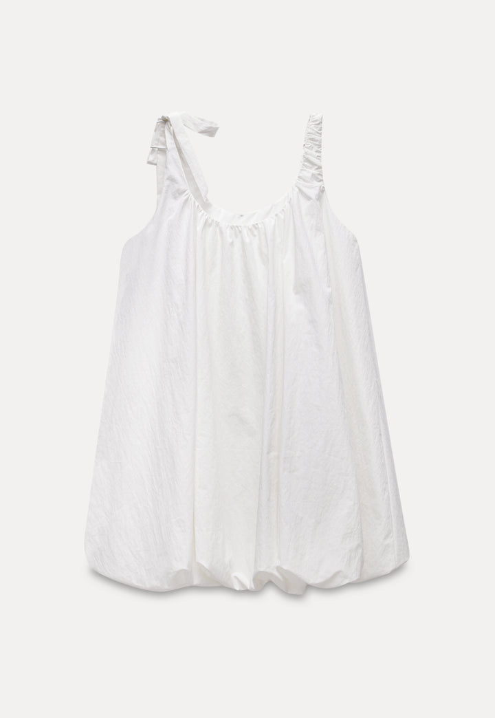 Casual White Sleeveless Dress