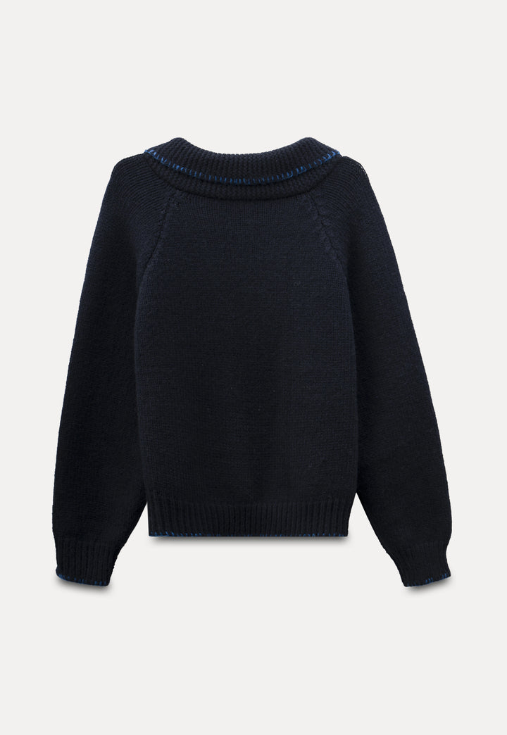 Women's Casual V-Neck Knit Sweater