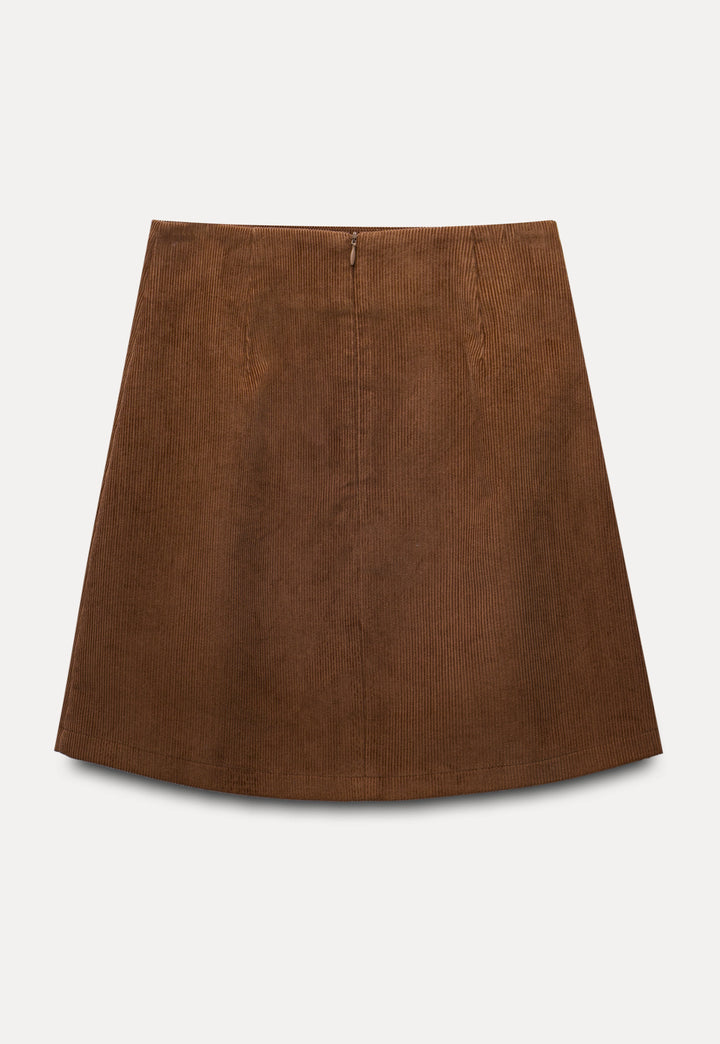 Women's Corduroy A-Line Mini Skirt