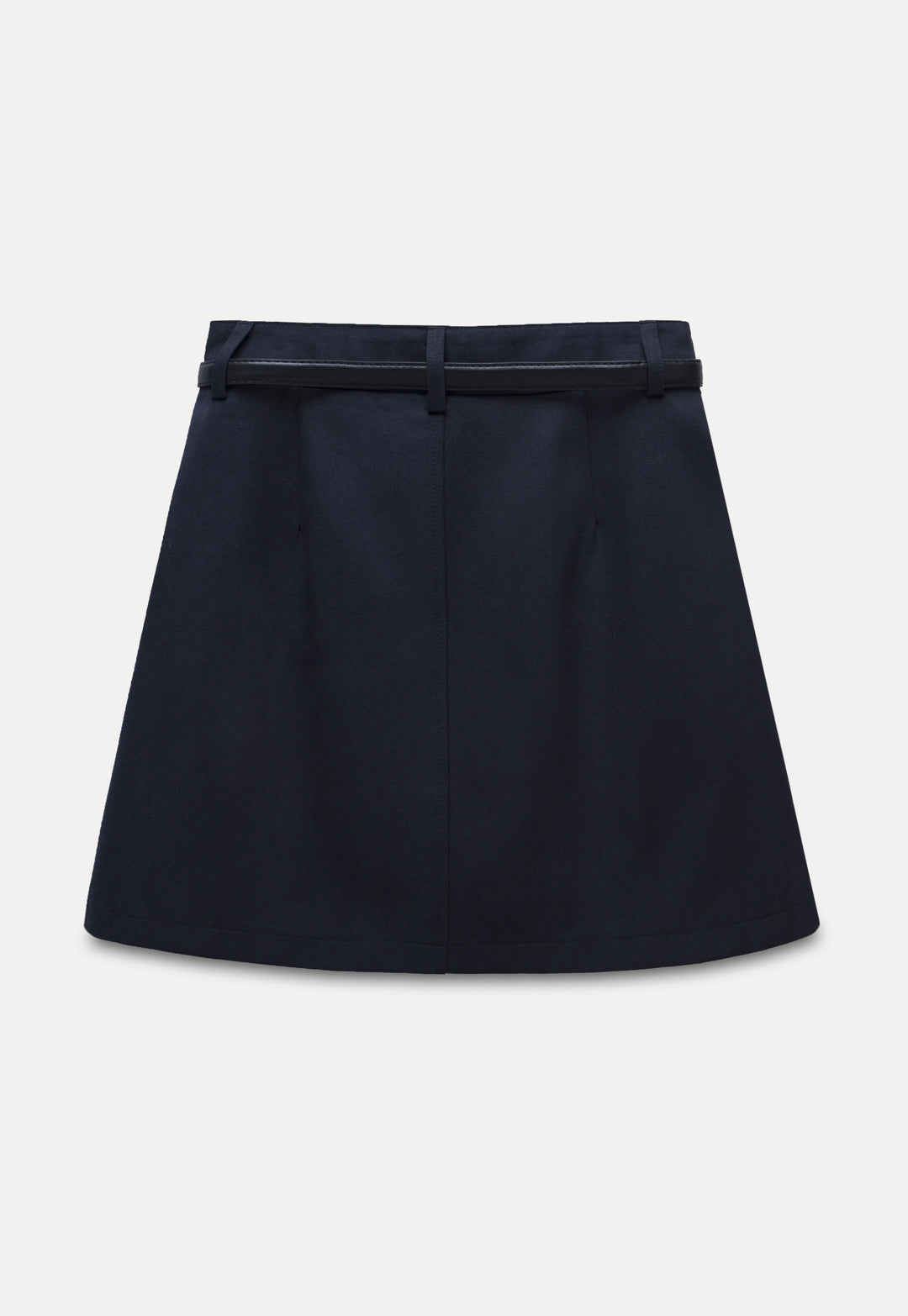 Casual Versatile A-Line Skirt With Belt