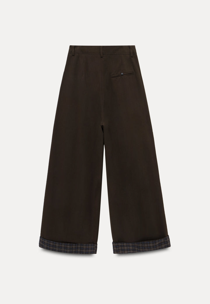 Women's Cuffed Pleated Relaxed Pants