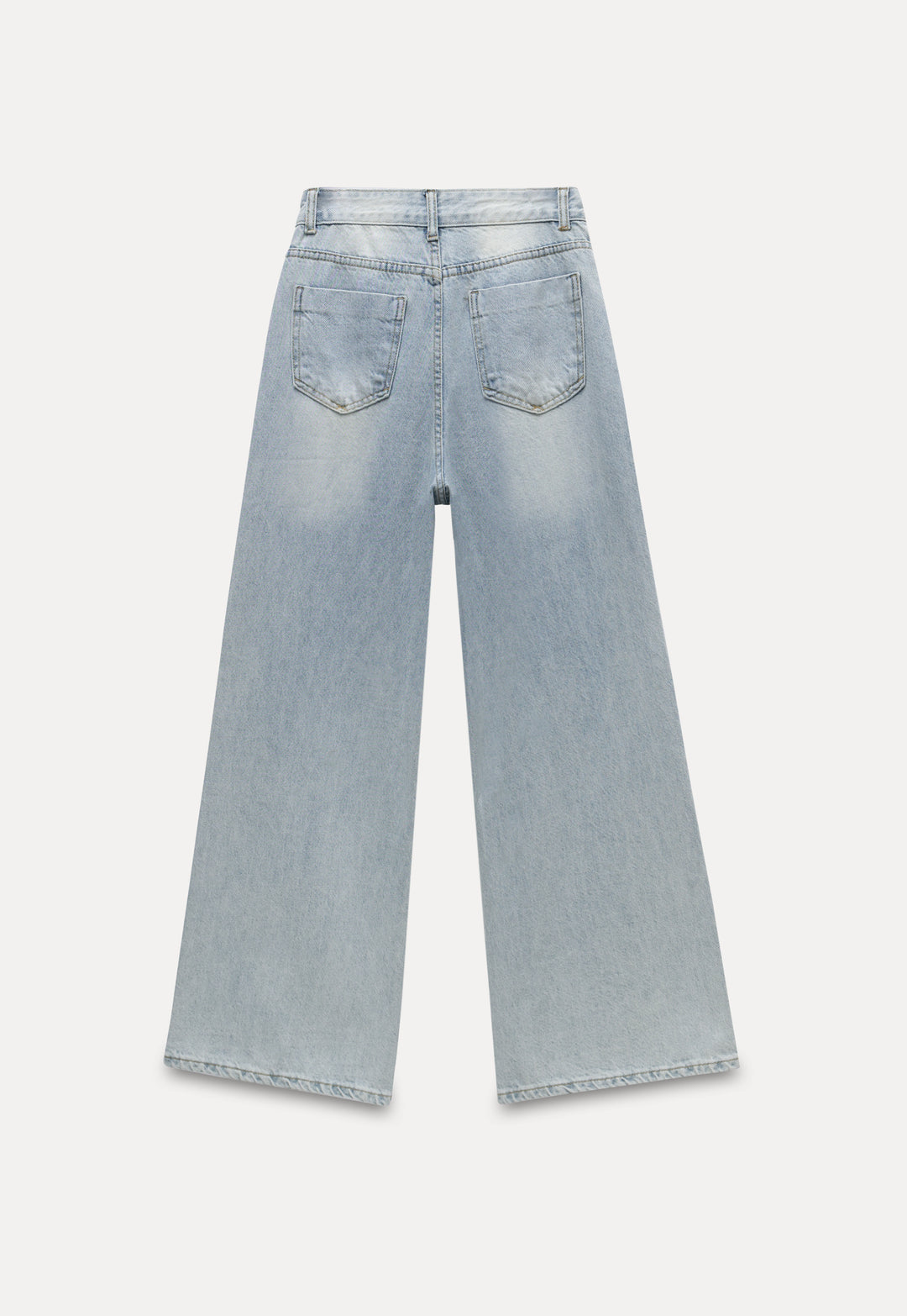 Women’s Light Blue Wide-Leg Denim Jeans