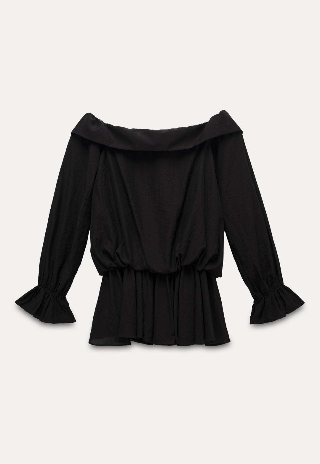 Off-Shoulder Ruffle Long Sleeve Top