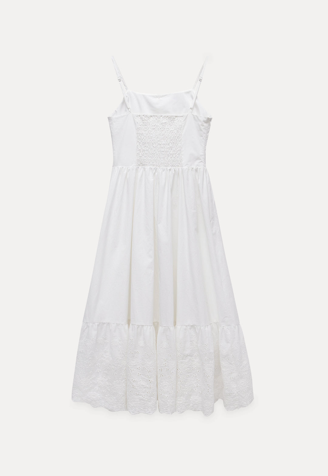 Elegant White French Lace Spliced Holiday Dress