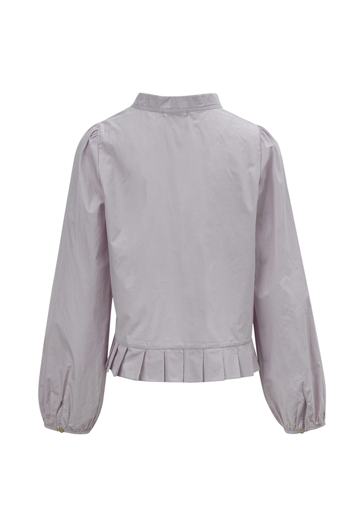 Women's Inspired Puff Sleeve Blouse with Bow Detail