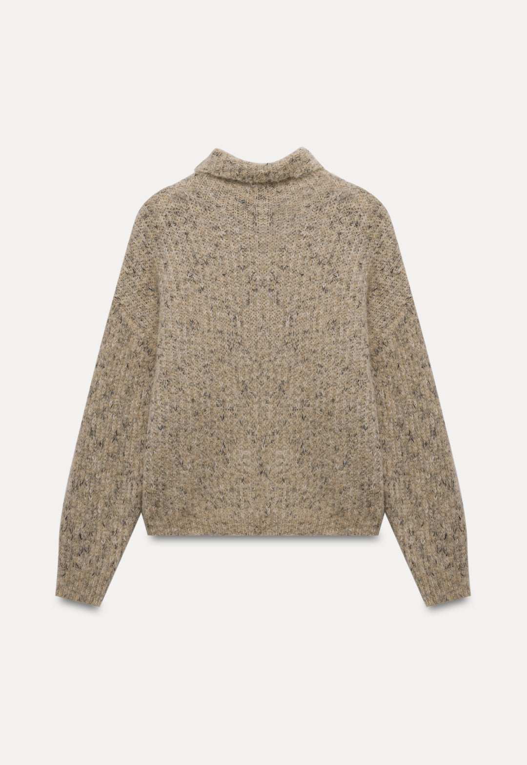 Women's Speckled Knit Turtleneck Sweater