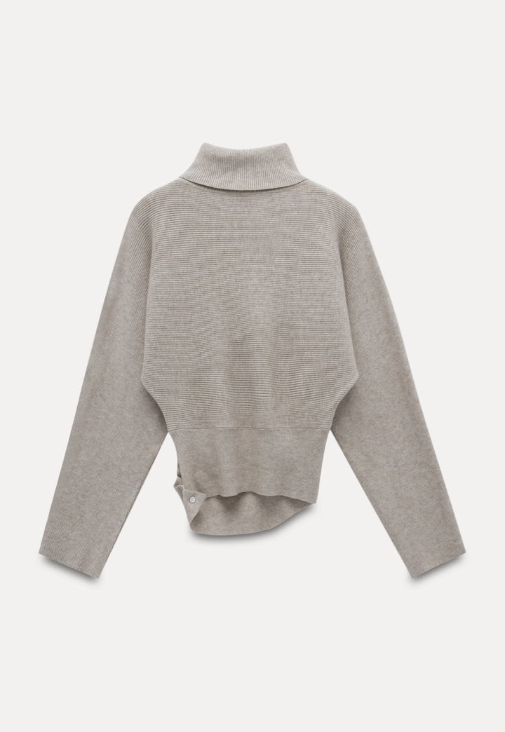 Women's Turtleneck Ribbed Sweater