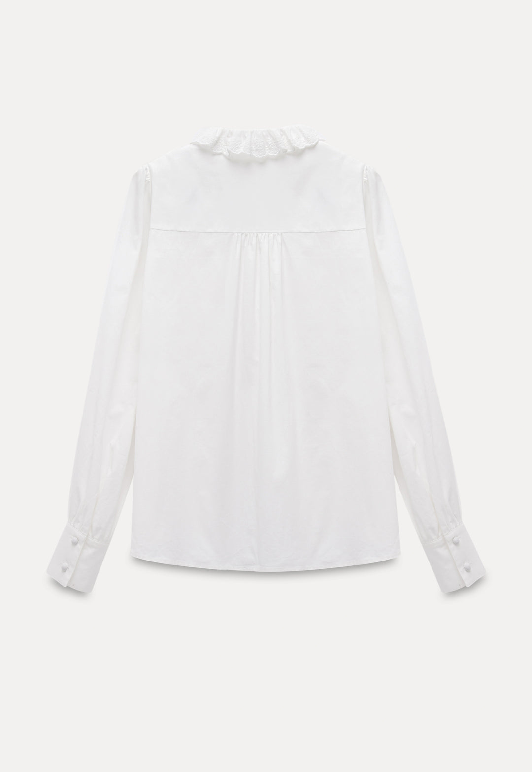 Women's Long-Sleeve Blouse With Ruffle