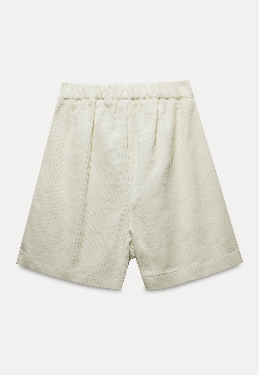 Pleated High-Waist Shorts