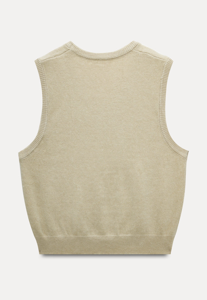 Classic Sleeveless Knit Vest