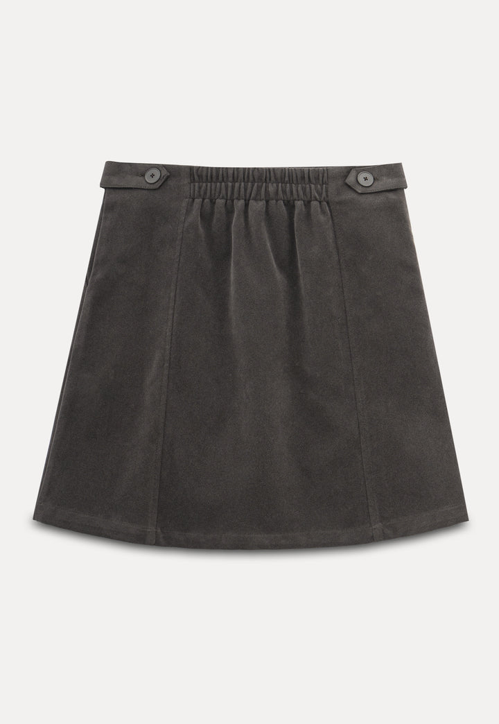 Women's A-Line Faux Suede Mini Skirt