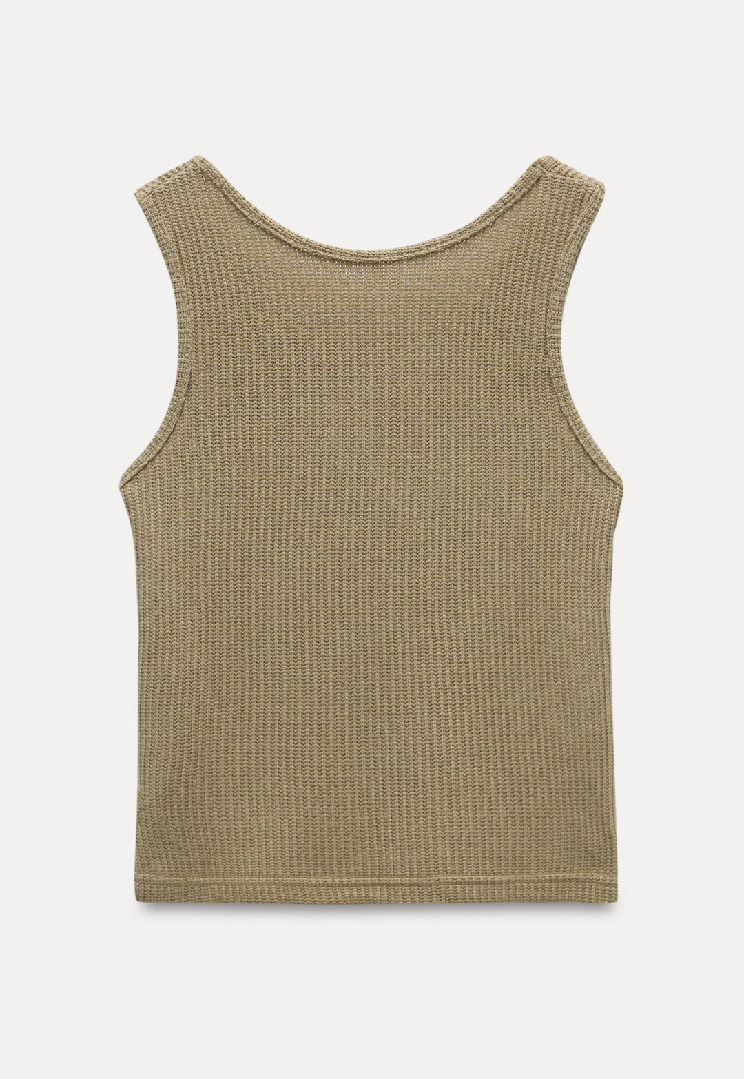 Casual Waffle Knit Tank Top