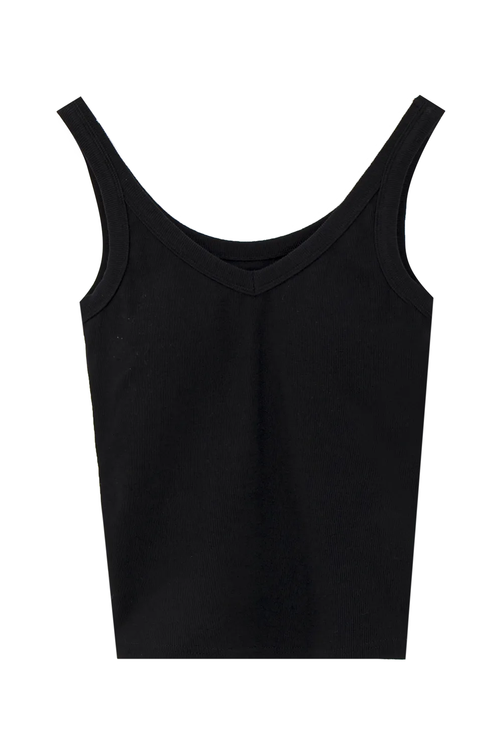 Klassisches geripptes Tanktop für Damen mit U-Ausschnitt