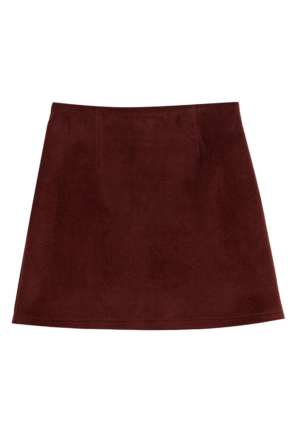 Stylish Woolen Mini Skirt for Women - Soft A-Line Skirt for Winter Elegance