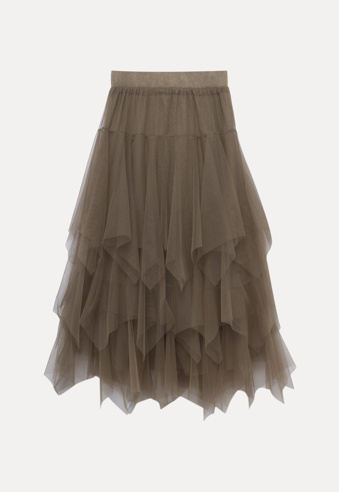 Women's Layered Tulle Midi Skirt