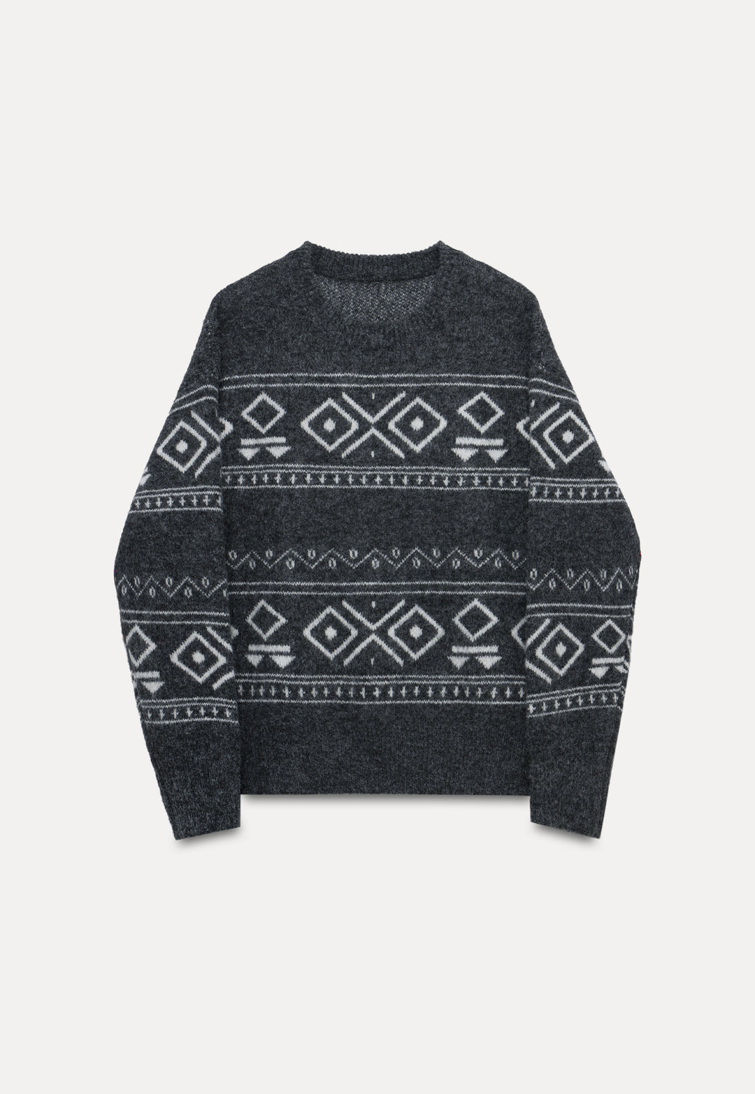 Geometric Patterned Knit Sweater