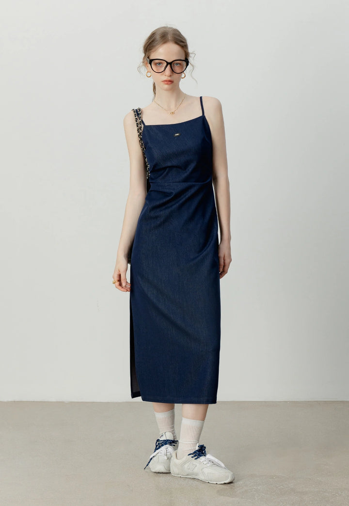 Women's Navy Slip Dress