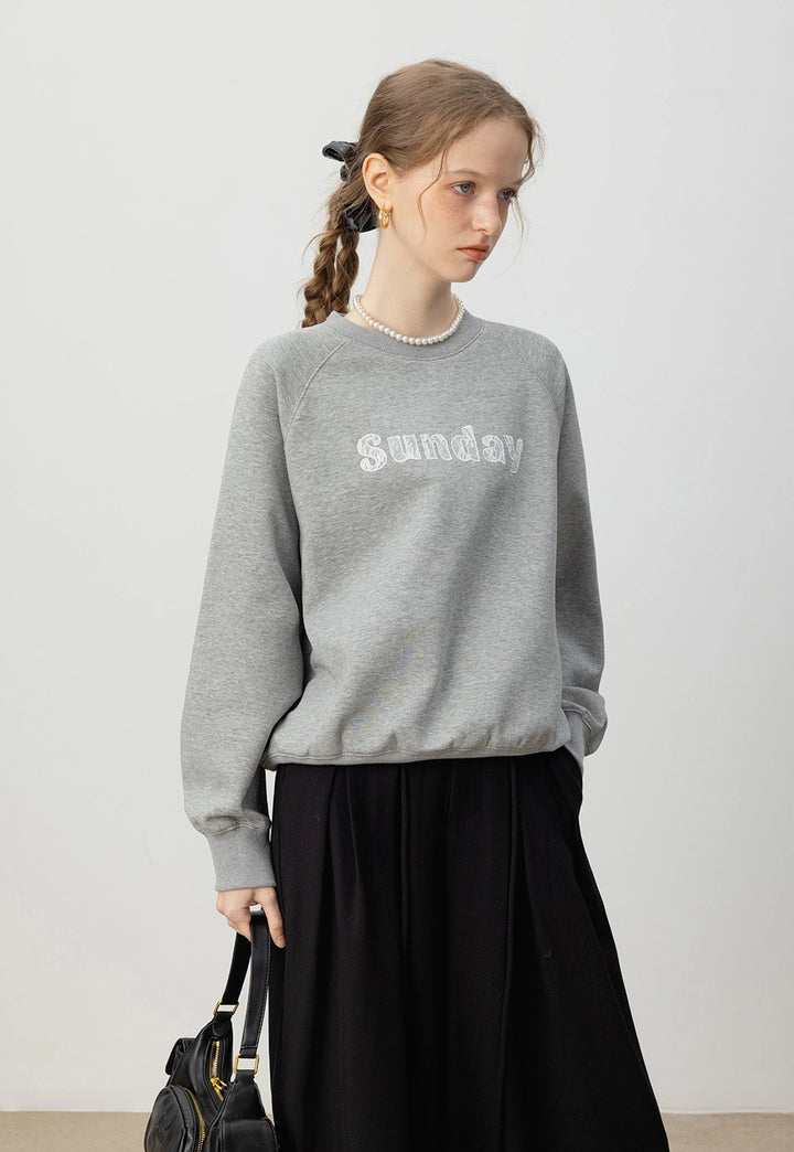 Women's Casual 'Sunday' Graphic Sweatshirt