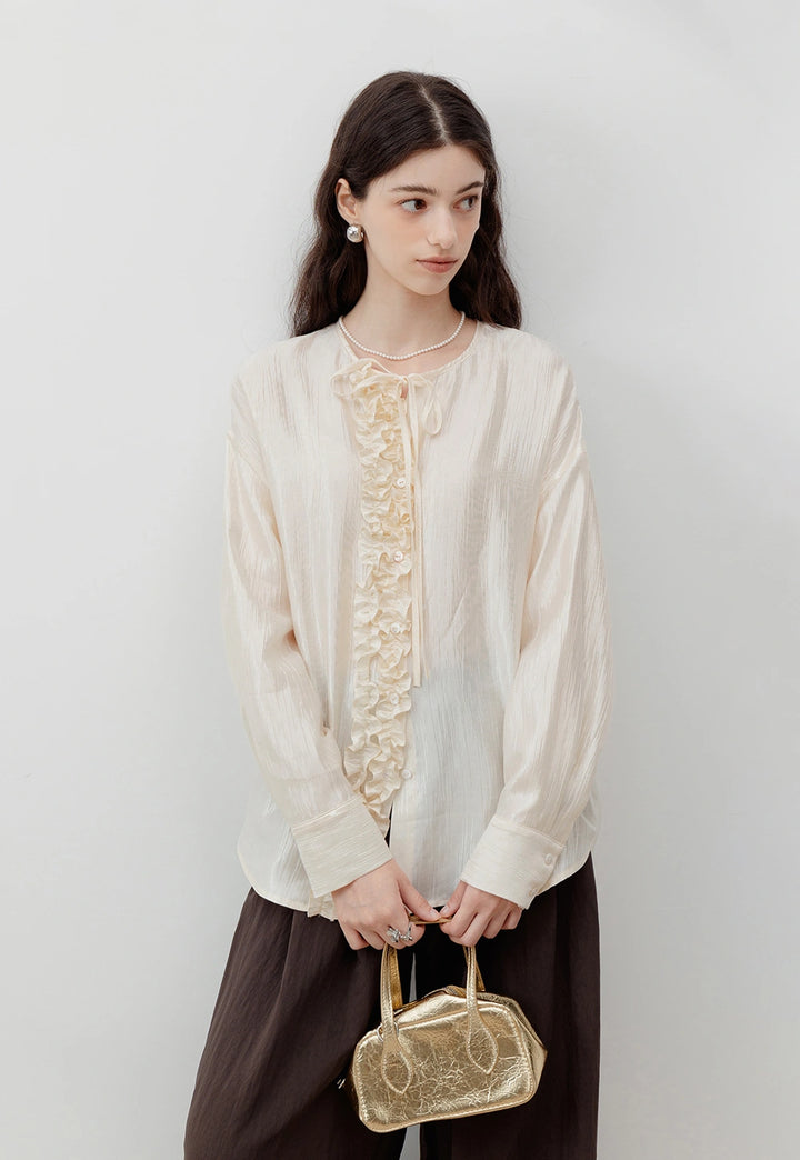 Women's Ruffle- Blouse