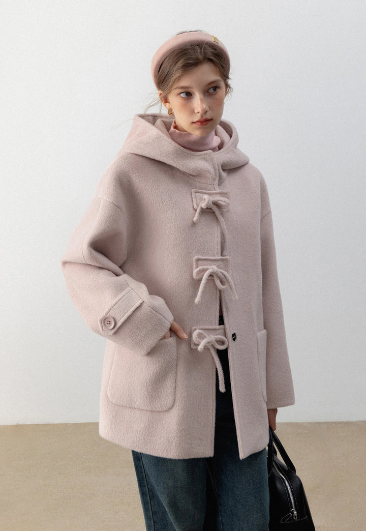 Toggle Tie Hooded Coat