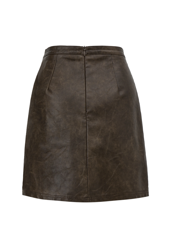 Women's Leather Mini Skirt