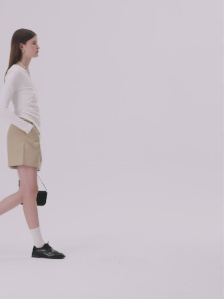 Quần short lưng cao hiện đại kèm thắt lưng kiểu dáng đẹp - Urban Trendsetter